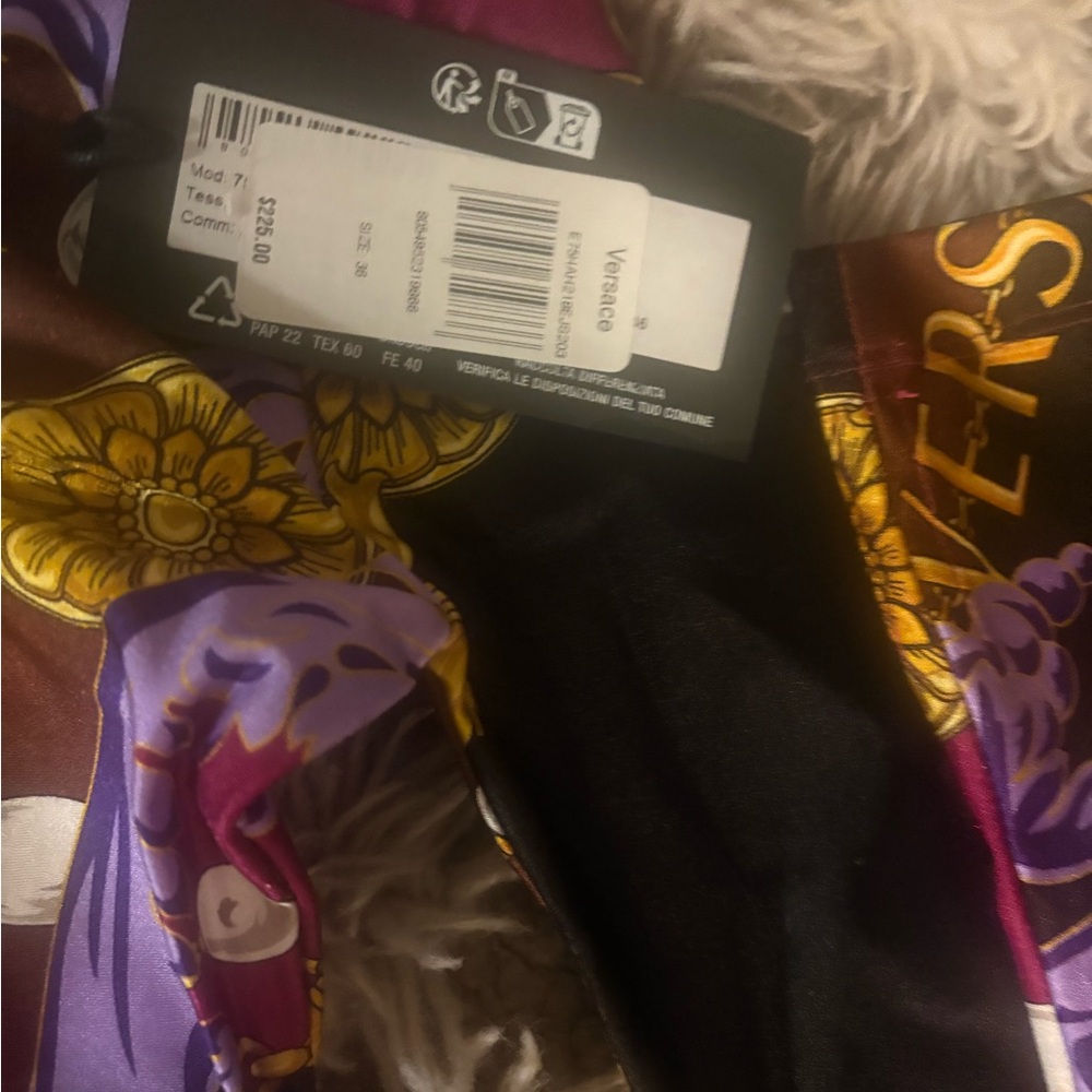 Versace Floral bodysuit size small on purple - Picture 2 of 6